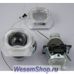 Декоративная маска с Ангельскими глазками к биксеноновой линзе Am Light Q5 H4 D2S Quoris 